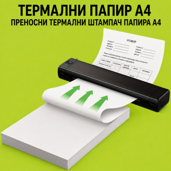 Квалитетан А4 папир у паковању од 100 листова за свакодневну штампу!