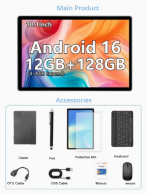 Таблет 10.1": android 16