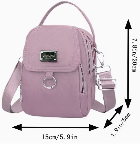 Mini najlonska torbica dimenzija 20x15 cm sada i u roze varijanti.