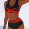 Sportski elegantan bikini sa visokim strukom — veličina l za plažu!