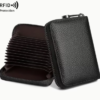 Кожни новчаник за картице и новац (11x8,5x2 cm) — са rfid заштитом!