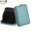 Кожни новчаник за картице и новац (11x8,5x2 cm) — са rfid заштитом!