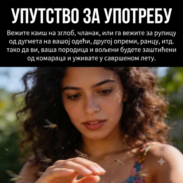 Наруквица против комараца са ЛЕД сатом
