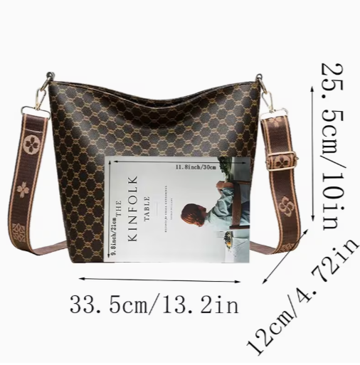 Винтиџ женска торба са шаром: 33.5 x 25.5 x 12 cm Винтиџ женска торба са шаром: 33.5 x 25.5 x 12 cm