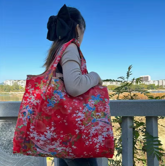 Sklopiva torba sa cvetnim dezenom, 52h40cm