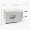 Брзи кућни ganpower пуњач од 20w, type c излаз