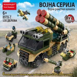 Gemini_Generated_Image_21o07o21o07o21o0 Војни ракетни камион од 135 делова са 6 у 1 трансформацијом!