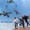 Склопиви „E88 Pro” дрон са двоструком камером, 360° превртањем, одржавањем висине и контролом преко апликације за врхунску авантуру у ваздуху!
