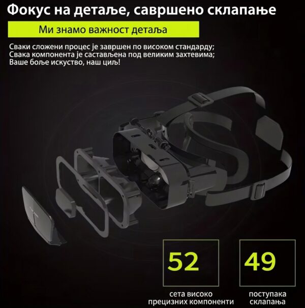 Impresivne „VR Shinecon” 3D naočare (180x122x91 mm) za uživanje u vrhunskim VR igrama, filmovima i virtuelnom svetu!
