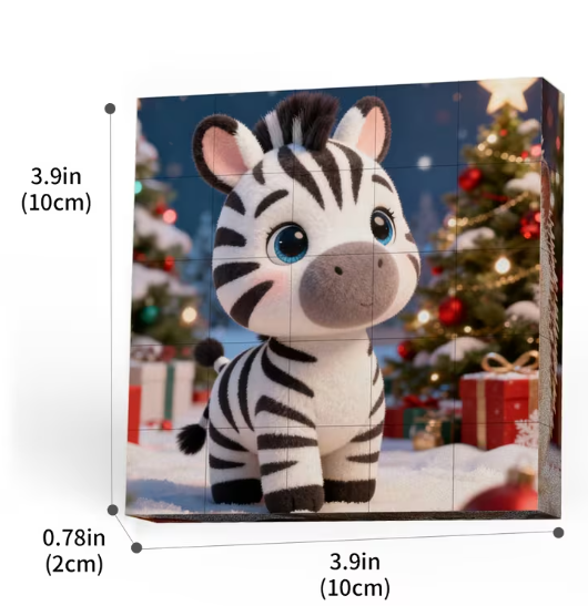 Дечја магнетна слагалица „Magnetic Cube Puzzle” са 25 делова и 6 различитих мотива животиња за креативну и забавну игру!