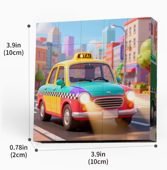Интерактивна магнетна слагалица „Magnetic Cube Puzzle” са 25 делова и 6 мотива градских возила за савршен спој едукације и забаве!